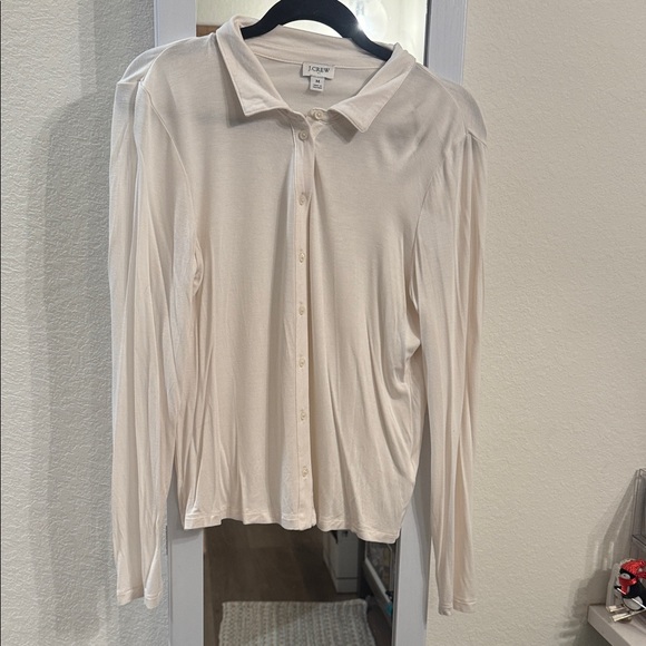 J. Crew Soft Cream Button-Down Shirt - Picture 2 of 3